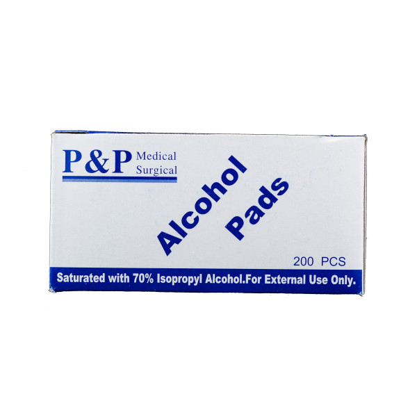 Sterile Alcohol Prep Pads Antiseptic Wipes Latex Free Non Woven 2-Ply Saturated in 70% Isopropyl Alcohol Medium Size Case of 10 000