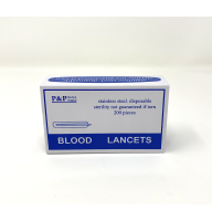 Disposable Stainless Steel Lancets Individually Foil Wrapped Box of 1000