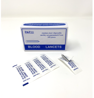 Disposable Stainless Steel Lancets Individually Foil Wrapped Box of 5 000
