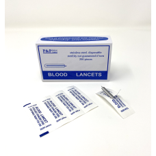 Disposable Stainless Steel Lancets Individually Foil Wrapped Box of 5 000