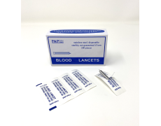 Disposable Stainless Steel Lancets Individually Foil Wrapped Box of 5 000