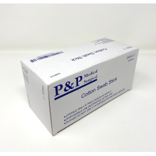 Sterile Cotton Tipped Applicator Swabstick 6" Box of 1000