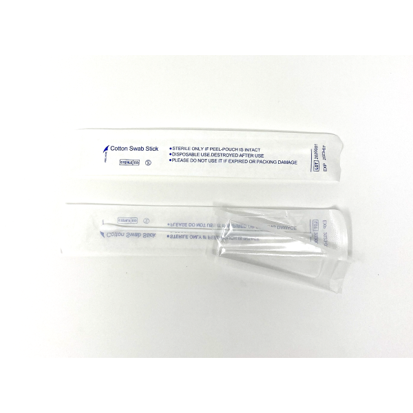 Sterile Cotton Tipped Applicator Swabstick 6" Box of 100