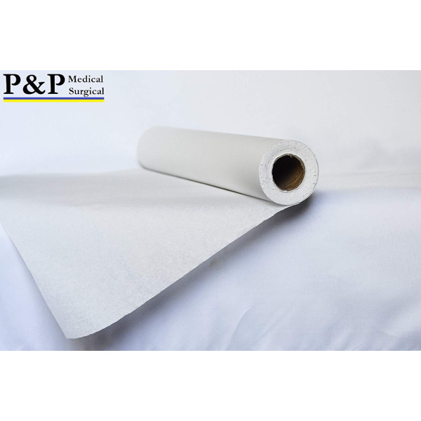 Disposable Medical Exam Table Paper Standard White with Smooth Finish Moisture Resistant 21" x 225' Premium Lightweight and Comfortable Box of 3 Rolls