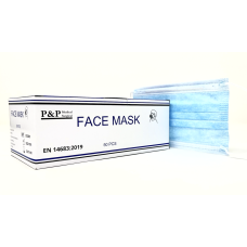 Disposable Medical Face Masks Sanitary Dental Surgical Hypoallergenic with Elastic Ear Loops 3-Ply Thick Resistance to Fluid & Blood Cotton Filter for Pollen Allergies & Dust Box of 50