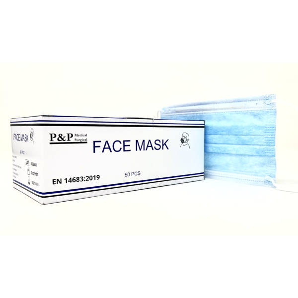 Disposable Medical Face Masks Sanitary Dental Surgical Hypoallergenic with Elastic Ear Loops 3-Ply Thick Resistance to Fluid & Blood Cotton Filter for Pollen Allergies & Dust Case of 2000
