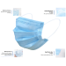 Disposable Medical Face Masks Sanitary Dental Surgical Hypoallergenic with Elastic Ear Loops 3-Ply Thick Resistance to Fluid & Blood Cotton Filter for Pollen Allergies & Dust Case of 2000