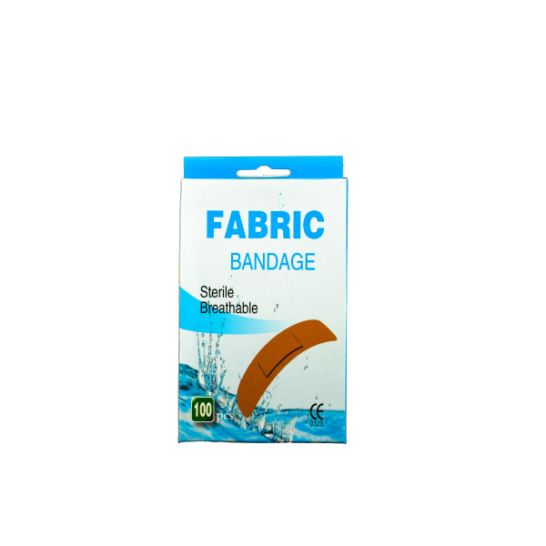 Band Aid Sterile 3/4" x 3" Flexible Fabric Self Adhesive Bandages with Non-Stick Pad for Wound Care and First Aid Skin Color Box of 1000