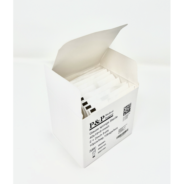 Gauze Surgical Sponges Cotton STERILE Woven 8-ply High Grade Quality 2"x2" Class I(a) All Purpose Pads Pack of 800