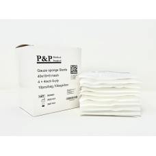 Gauze Surgical Sponges Cotton STERILE Woven 8-ply High Grade Quality 4"x4" Class I(a) All Purpose Pads Pack of 100