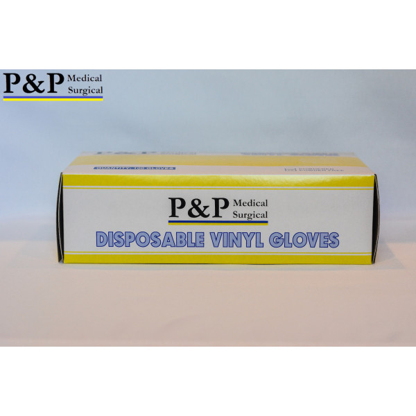 Disposable Vinyl Gloves Powder & Latex Free Medical Exam Grade Hypoallergenic Highest Quality Medium Size M Case of 1000