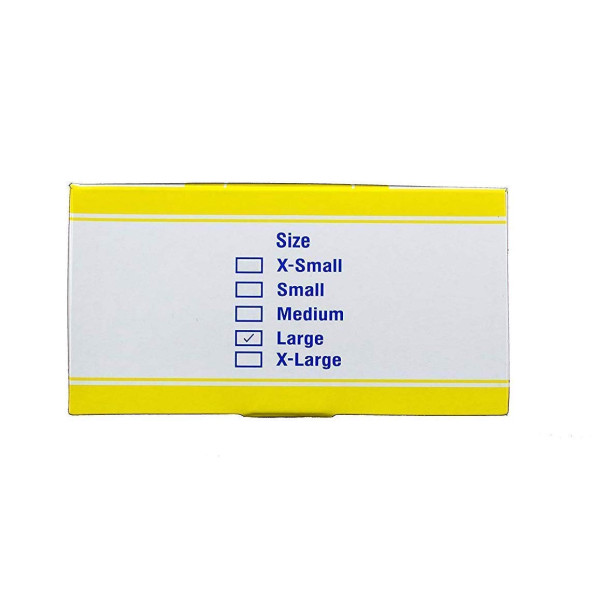 Disposable Vinyl Gloves Powder & Latex Free Medical Exam Grade Hypoallergenic Highest Quality Large Size L Box of 100