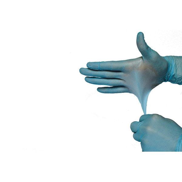 Disposable Nitrile Gloves Powder & Latex Free Medical Exam Grade Hypoallergenic Highest Quality Large Size L Box of 100