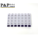 Weekly AM/PM Pill Box Portable Travel Prescription & Medication Pill Case Organizer (7-Day / 4-Times-A-Day) with Large Removable Compartments and Moisture-Proof Design Box of 1