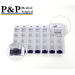 Weekly AM/PM Pill Box Portable Travel Prescription & Medication Pill Case Organizer (7-Day / 4-Times-A-Day) with Large Removable Compartments and Moisture-Proof Design Box of 1
