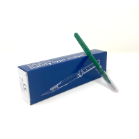 Disposable Safety Scalpels Sterile Surgical Blade Size 10 Stainless Steel with Plastic Handle & Metric Line Individually Foil Wrapped Box of 10