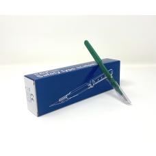 Disposable Safety Scalpels Sterile Surgical Blade Size 15 Stainless Steel with Plastic Handle & Metric Line Individually Foil Wrapped Box of 20