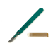 Disposable Scalpels Sterile Surgical Blade Size 10 Stainless Steel with Plastic Handle & Metric Line Individually Foil Wrapped Box of 100