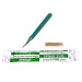 Disposable Scalpels Sterile Surgical Blade Size 11 Stainless Steel with Plastic Handle & Metric Line Individually Foil Wrapped Box of 10