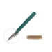 Disposable Scalpels Sterile Surgical Blade Size 11 Stainless Steel with Plastic Handle & Metric Line Individually Foil Wrapped Box of 10