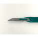 Disposable Scalpels Sterile Surgical Blade Size 14 Stainless Steel with Plastic Handle & Metric Line Individually Foil Wrapped Box of 250