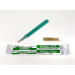 Disposable Scalpels Sterile Surgical Blade Size 15 Stainless Steel with Plastic Handle & Metric Line Individually Foil Wrapped Box of 10