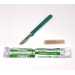 Disposable Scalpels Sterile Surgical Blade Size 22 Stainless Steel with Plastic Handle & Metric Line Individually Foil Wrapped Box of 10