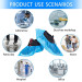 Disposable Shoe & Working Boot Covers Waterproof Durable Non-Slip Resistant Polypropylene for Healthcare & Medical Offices Indoor Carpet Floor Protection Universal Size Box of 100 (50 Pairs)