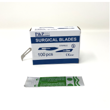 Disposable Surgical Scalpel Blades Sterile High Grade Carbon Steel 2.1% 10xx Individually Foil Wrapped Size 12 Set of 20