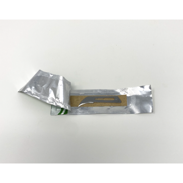 Disposable Surgical Scalpel Blades Sterile High Grade Carbon Steel 2.1% 10xx Individually Foil Wrapped Size 12 Box of 100