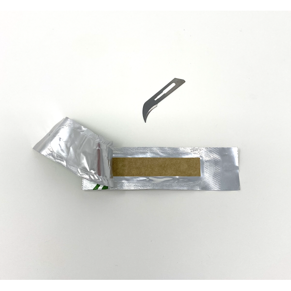Disposable Surgical Scalpel Blades Sterile High Grade Carbon Steel 2.1% 10xx Individually Foil Wrapped Size 12 Box of 300