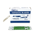 Disposable Surgical Scalpel Blades Sterile High Grade Carbon Steel 2.1% 10xx Individually Foil Wrapped Size 14 Box of 100