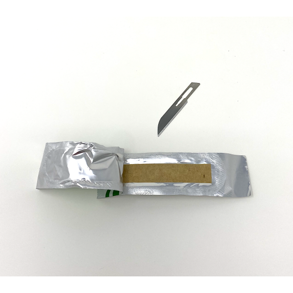 Disposable Surgical Scalpel Blades Sterile High Grade Carbon Steel 2.1% 10xx Individually Foil Wrapped Size 14 Box of 500