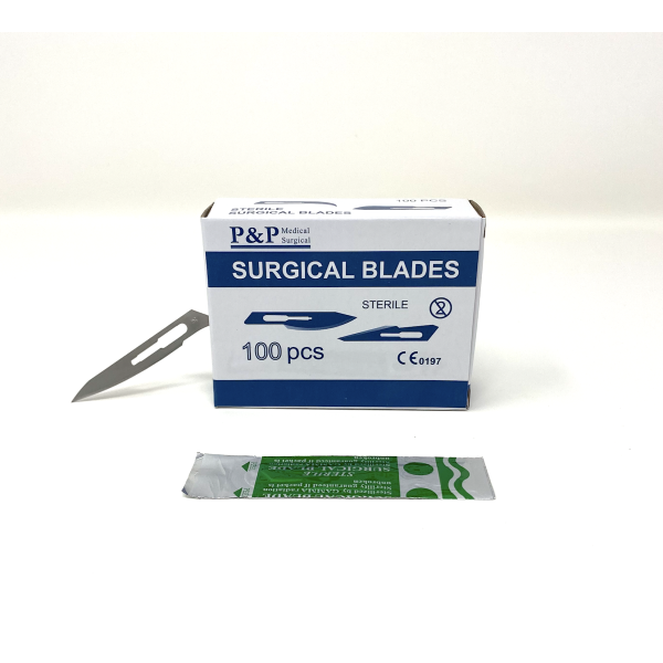 Disposable Surgical Scalpel Blades Sterile High Grade Carbon Steel 2.1% 10xx Individually Foil Wrapped Size 36 Box of 500