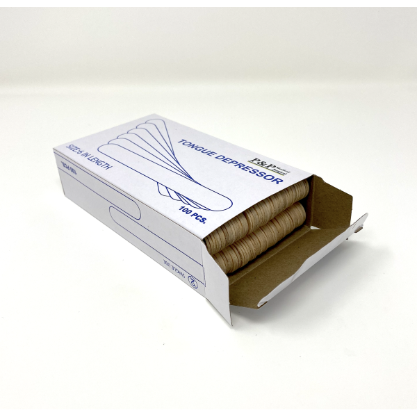 Tongue Depressors Non Sterile Non Splinter Chemical Free Wooden 6 inch High Grade Natural Birch Box of 100