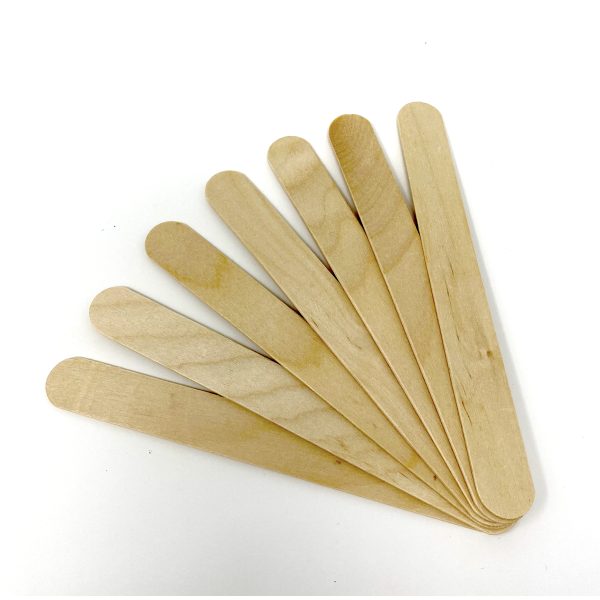 Tongue Depressors Non Sterile Non Splinter Chemical Free Wooden 6 inch High Grade Natural Birch Box of 100