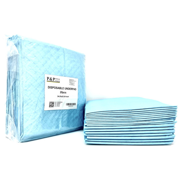 Disposable Underpads 34”x22” Incontinence Bed Covers Pads Pet Training Ultra Thick Super Absorbent & Waterproof Protection for Kids Infants Adults Elderly Baby Case of 200
