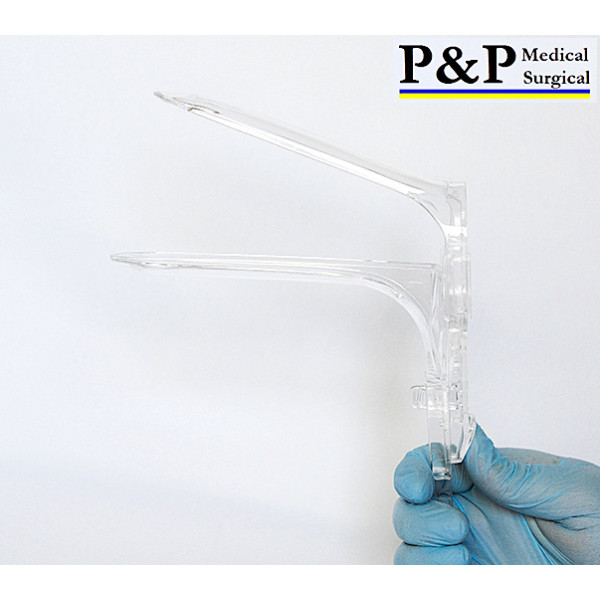 Disposable Vaginal Speculum Light Source Adaptable High Grade Polystyrene Plastic PCS 38% Latex Free Medium Size M Case of 100