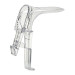 Disposable Vaginal Speculum Light Source Adaptable High Grade Polystyrene Plastic PCS 38% Latex Free Medium Size M Case of 100