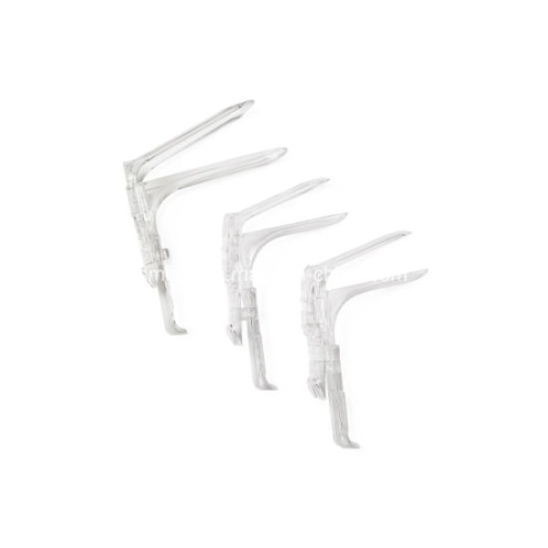 Disposable Vaginal Speculum Light Source Adaptable High Grade Polystyrene Plastic PCS 38% Latex Free Medium Size M Case of 100